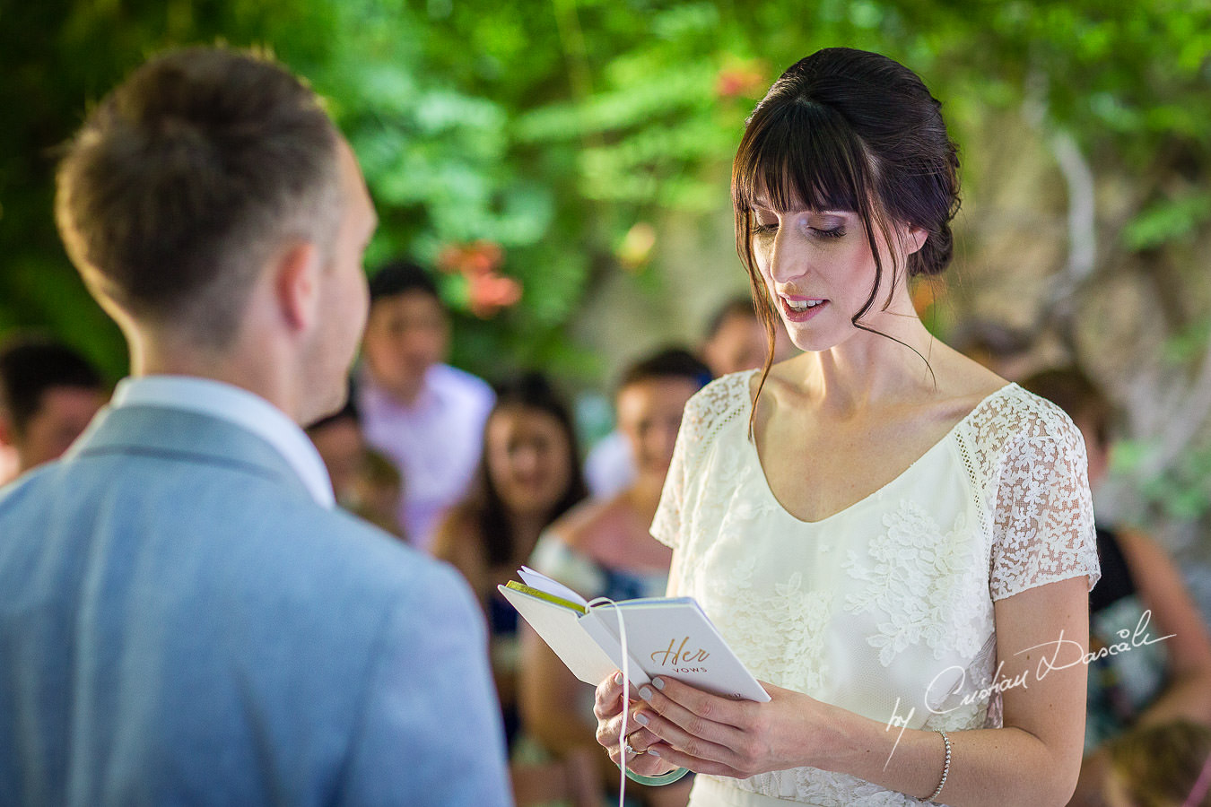 A beautiful wedding day at the Vasilias Nikoklis Inn in Paphos, captured by Cristian Dascalu. Ceremony moments.