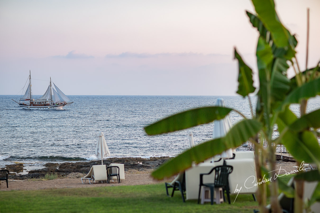 Moments photographed by Cristian Dascalu at Athena Beach Hotel in Paphos, Cyprus, during a symbolic wedding.