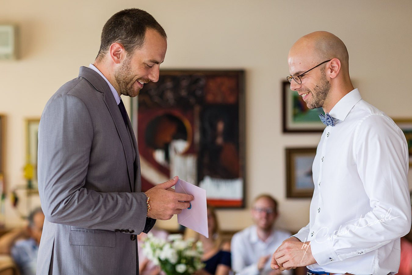 Groom's preparations captured by Cyprus Photographer Cristian Dascalu during a lovely wedding at St. Raphael Resort in Limassol, Cyprus.