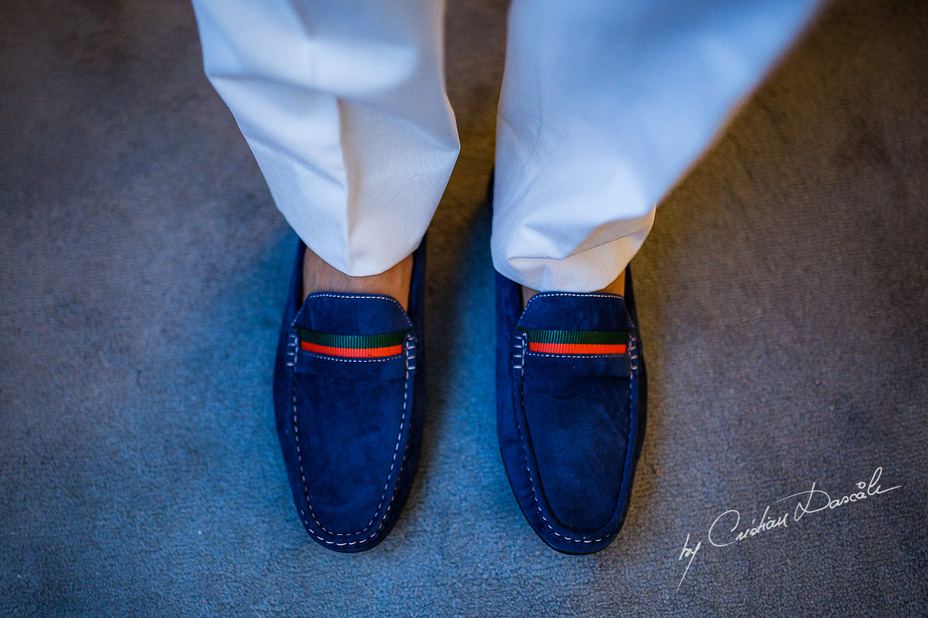 Groom's shoes captured during a wedding photography at the Lighthouse Limassol, by Cyprus Photographer Cristian Dascalu.