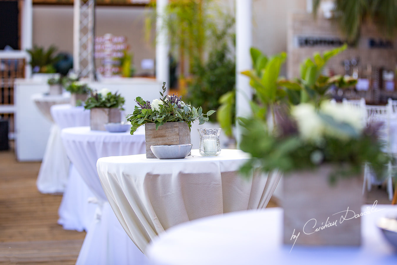 Wedding venue details captured during a wedding photography at the Lighthouse Limassol, by Cyprus Photographer Cristian Dascalu.