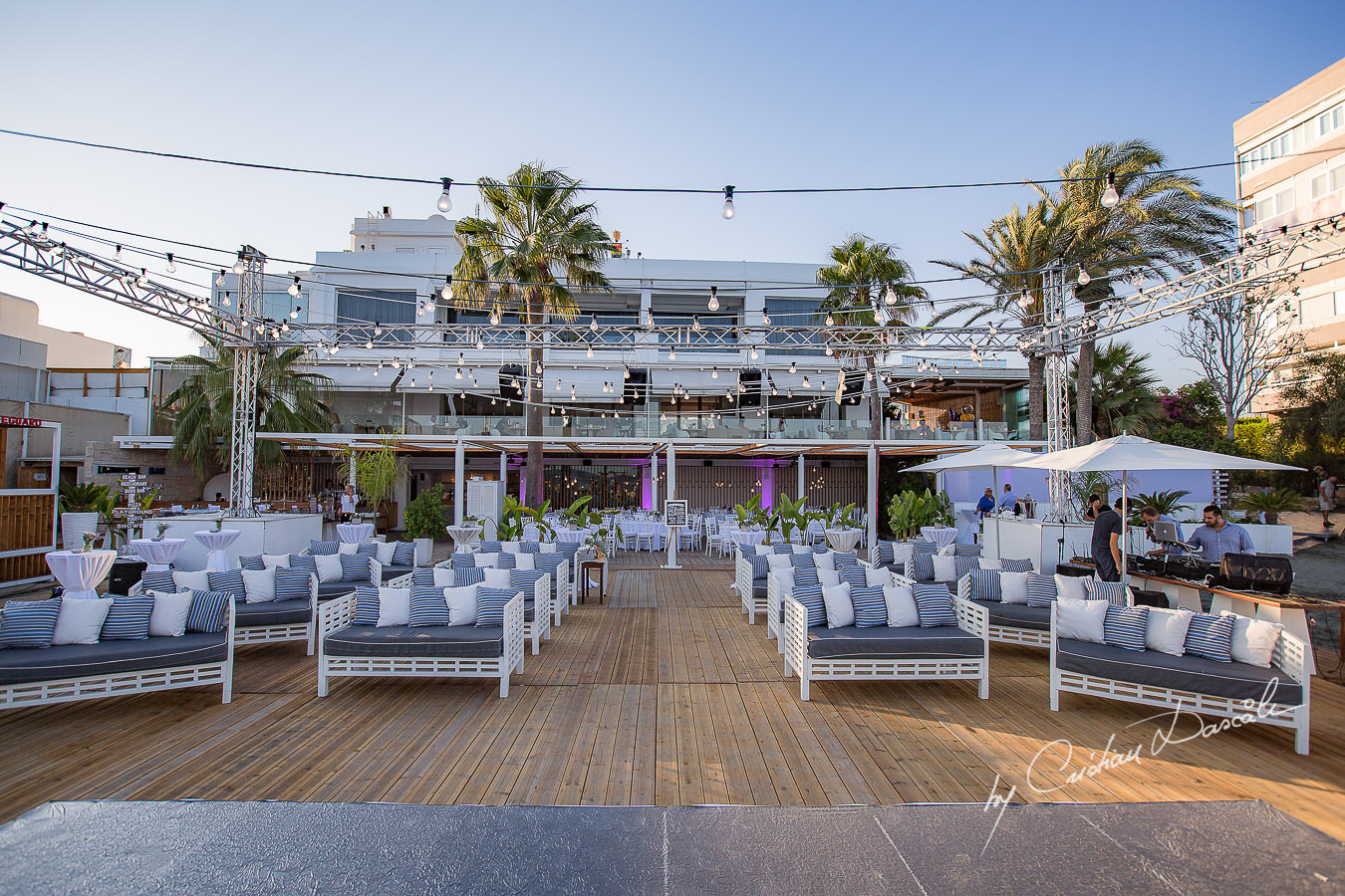 Wedding venue details captured during a wedding photography at the Lighthouse Limassol, by Cyprus Photographer Cristian Dascalu.