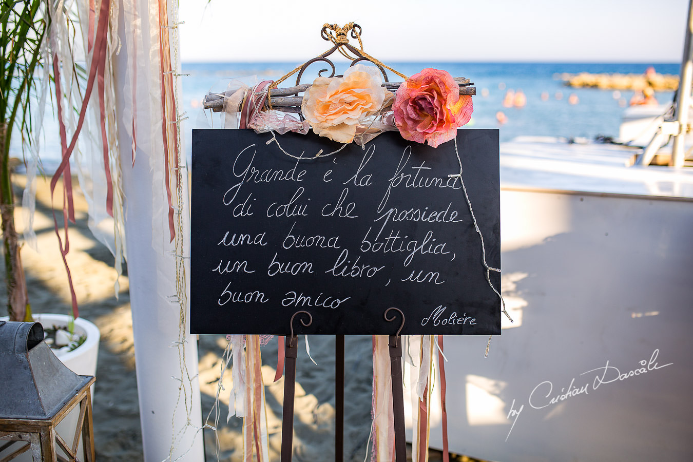 Wedding details captured during a wedding photography at the Lighthouse Limassol, by Cyprus Photographer Cristian Dascalu.