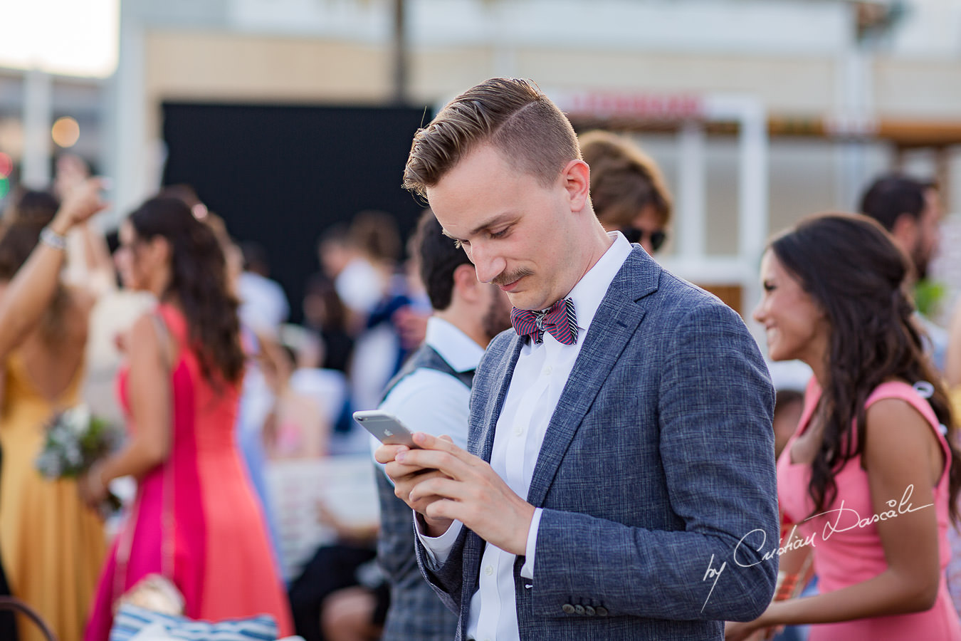 Guest moments captured during a wedding photography at the Lighthouse Limassol, by Cyprus Photographer Cristian Dascalu.