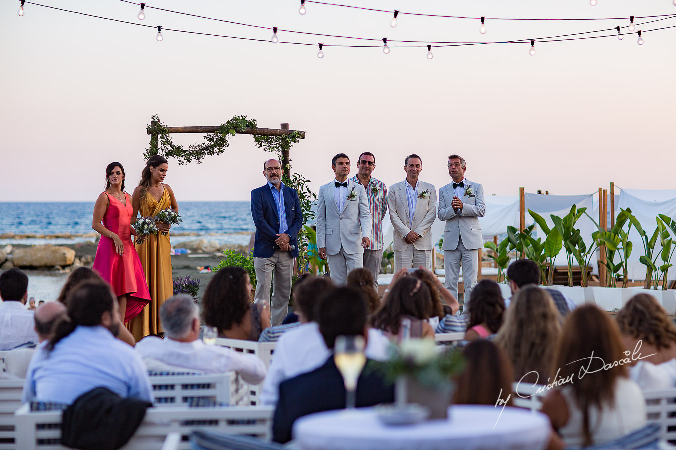 Moments before bride's arrival captured during a wedding photography at the Lighthouse Limassol, by Cyprus Photographer Cristian Dascalu.