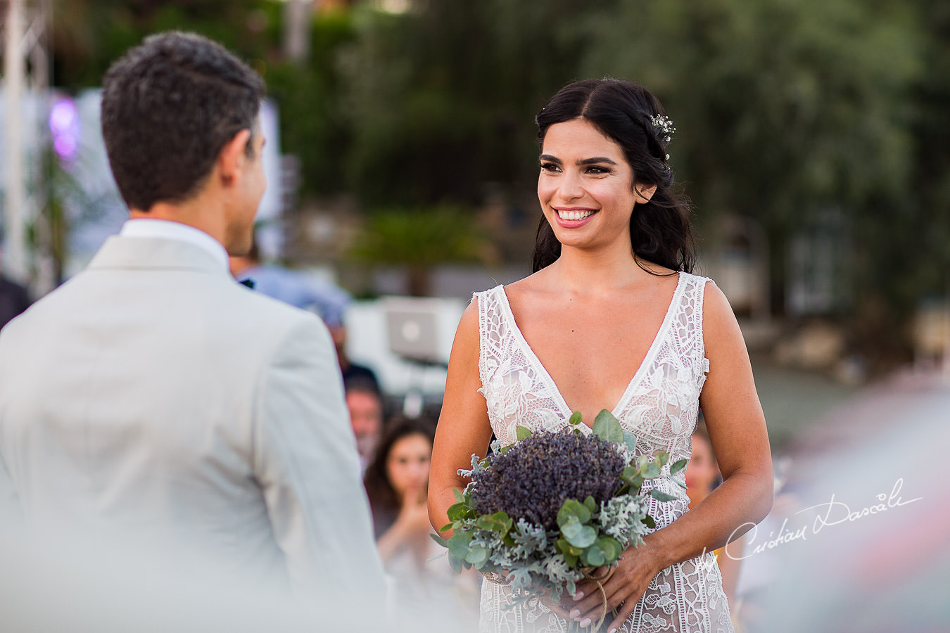 Moments with the bride and groom captured during a wedding photography at the Lighthouse Limassol, by Cyprus Photographer Cristian Dascalu.