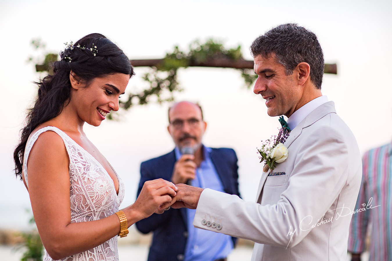 Moments with the bride and groom captured during a wedding photography at the Lighthouse Limassol, by Cyprus Photographer Cristian Dascalu.