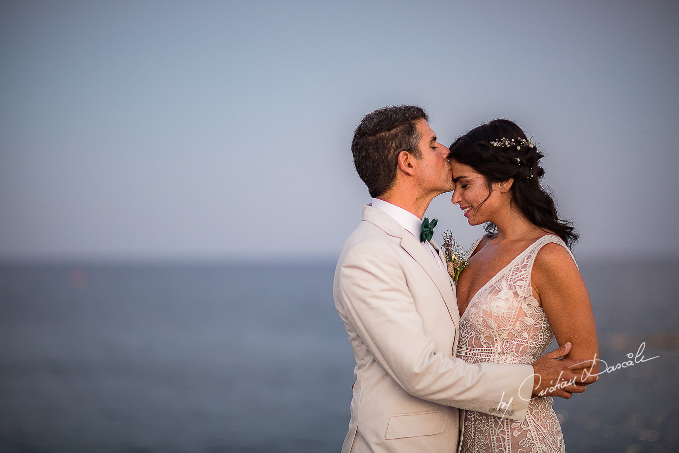 Moments with the bride and groom captured during a wedding photography at the Lighthouse Limassol, by Cyprus Photographer Cristian Dascalu.