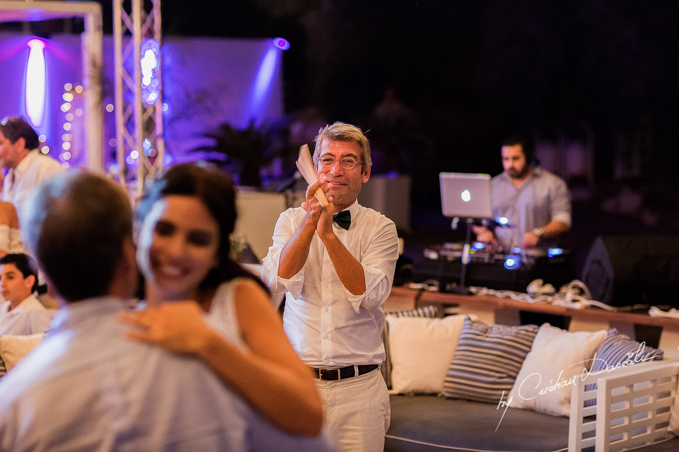 Moments with the wedding guests captured during a wedding photography at the Lighthouse Limassol, by Cyprus Photographer Cristian Dascalu.