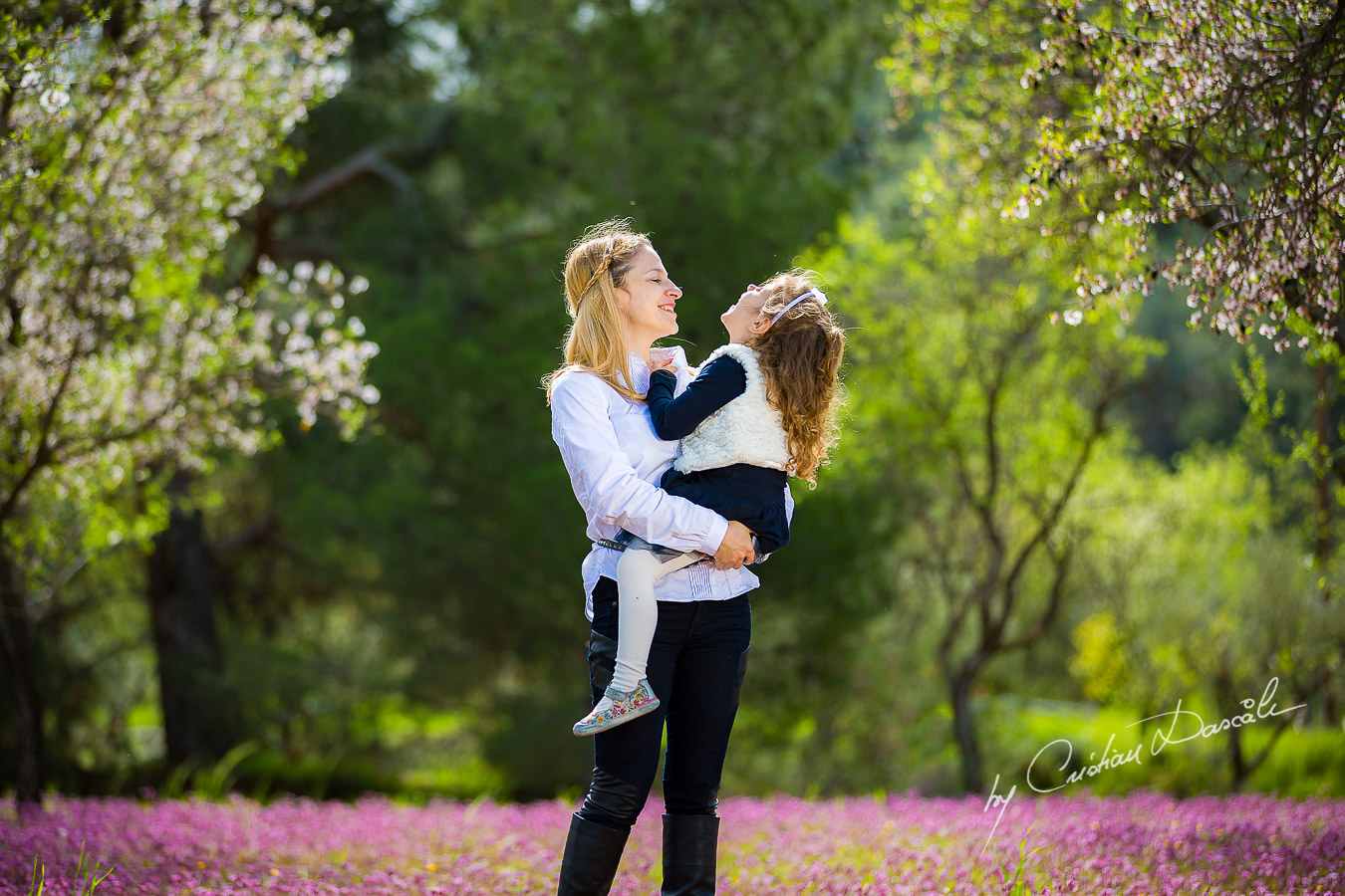 Mom and daughter family moments photographed in Klirou village, Nicosia district, during an amazing family photography in Nicosia by Cyprus Photographer Cristian Dascalu.