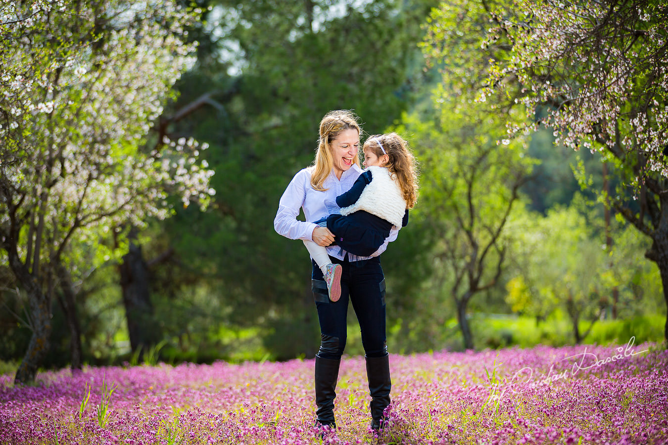 Mom and daughter family moments photographed in Klirou village, Nicosia district, during an amazing family photography in Nicosia by Cyprus Photographer Cristian Dascalu.