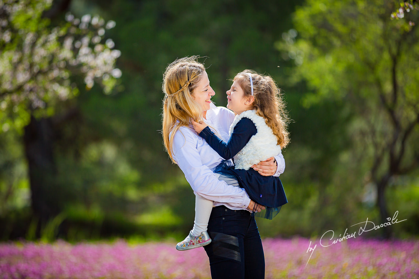 Mom and daughter family moments photographed in Klirou village, Nicosia district, during an amazing family photography in Nicosia by Cyprus Photographer Cristian Dascalu.