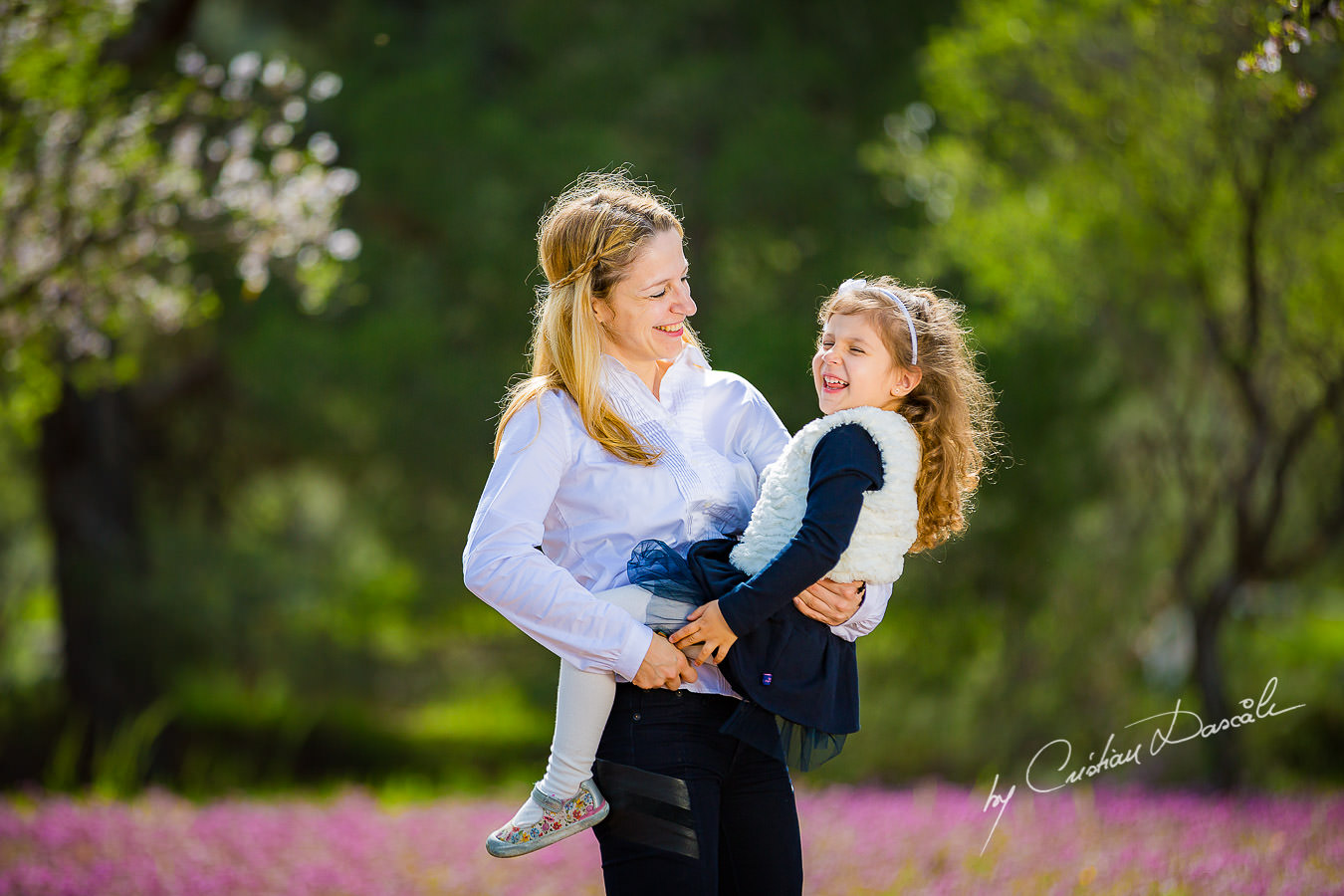 Mom and daughter family moments photographed in Klirou village, Nicosia district, during an amazing family photography in Nicosia by Cyprus Photographer Cristian Dascalu.