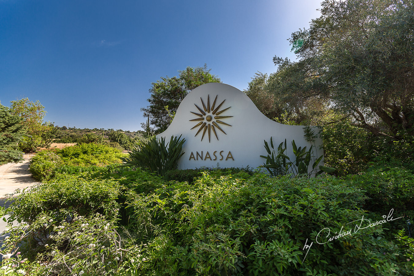 The entrance of the beautiful Anassa Hotel photographed by Cyprus Photographer Cristian Dascalu.