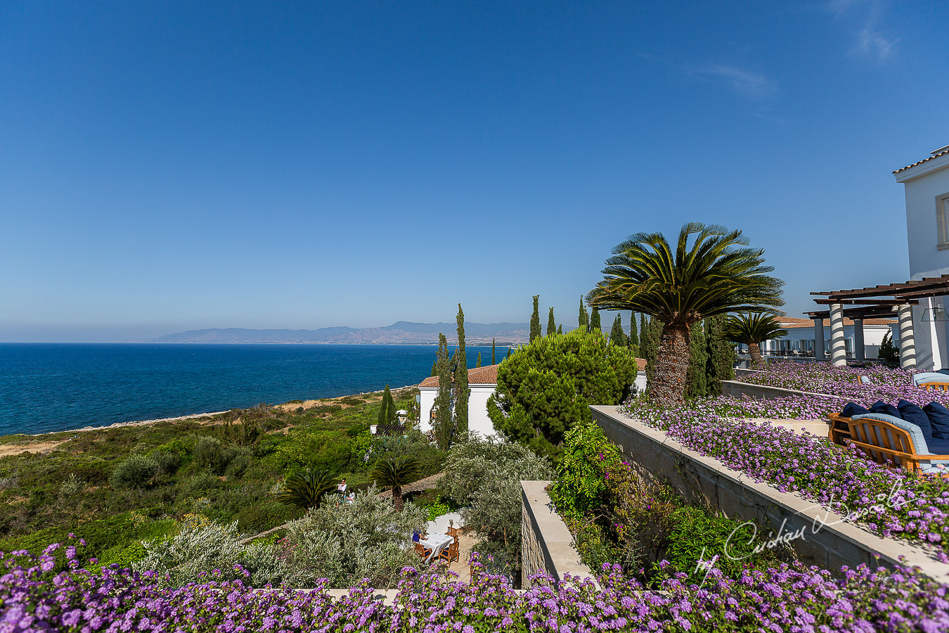 Breathtaking view at the beautiful Anassa Hotel photographed by Cyprus Photographer Cristian Dascalu.