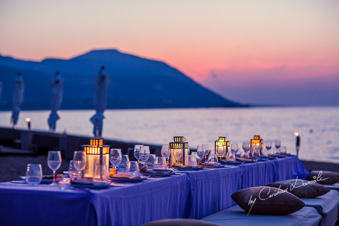 Breathtaking sunset view at the beautiful Anassa Hotel photographed by Cyprus Photographer Cristian Dascalu.