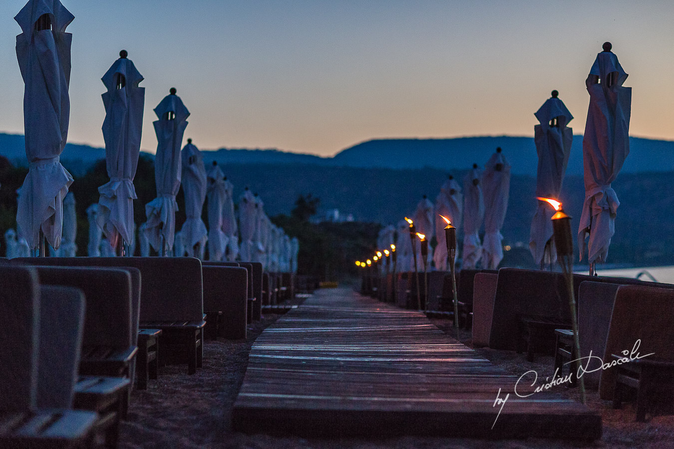 Breathtaking sunset view at the beautiful Anassa Hotel photographed by Cyprus Photographer Cristian Dascalu.