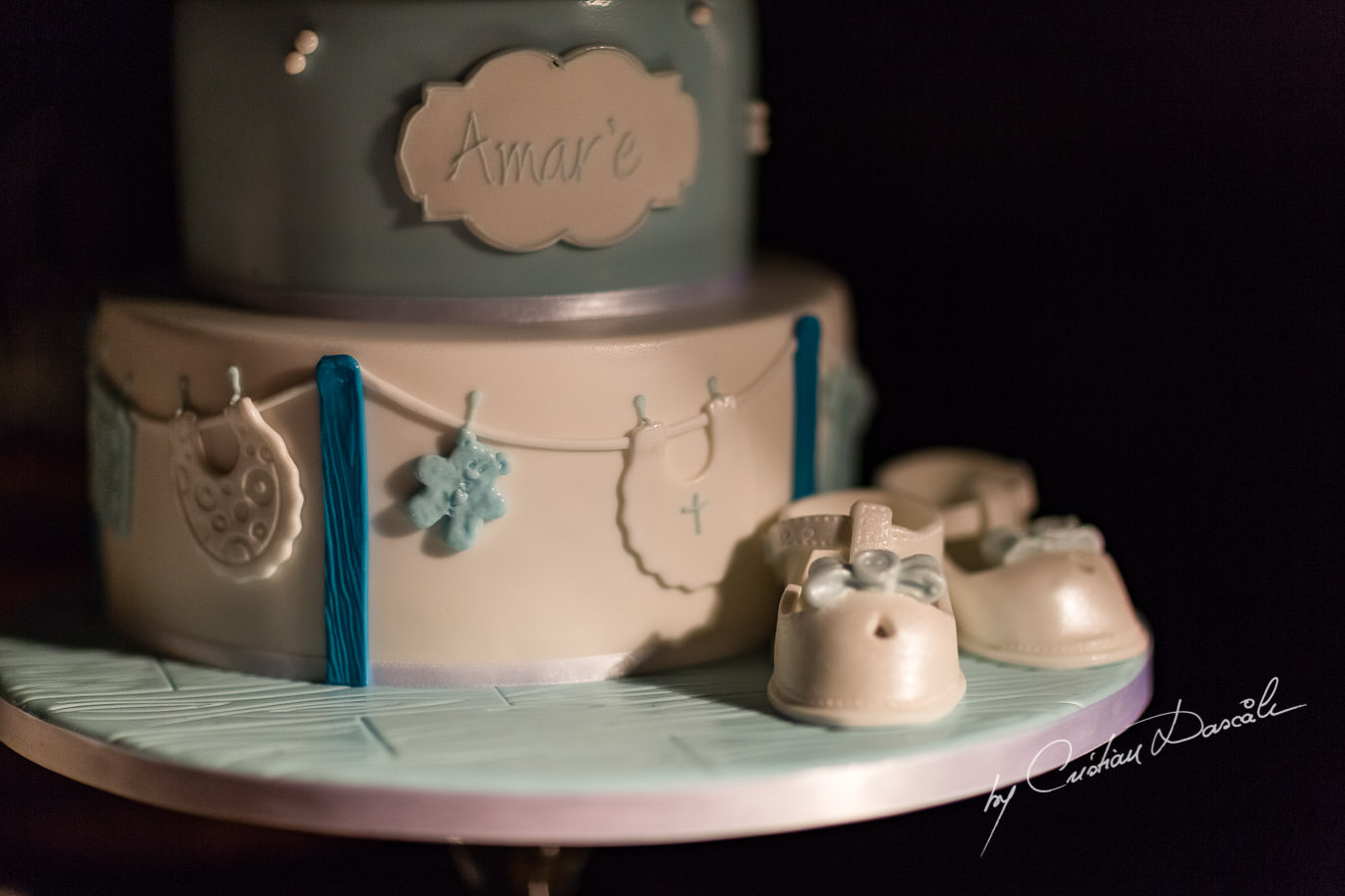 Amare's Christening cake at the beautiful Anassa Hotel photographed by Cyprus Photographer Cristian Dascalu.