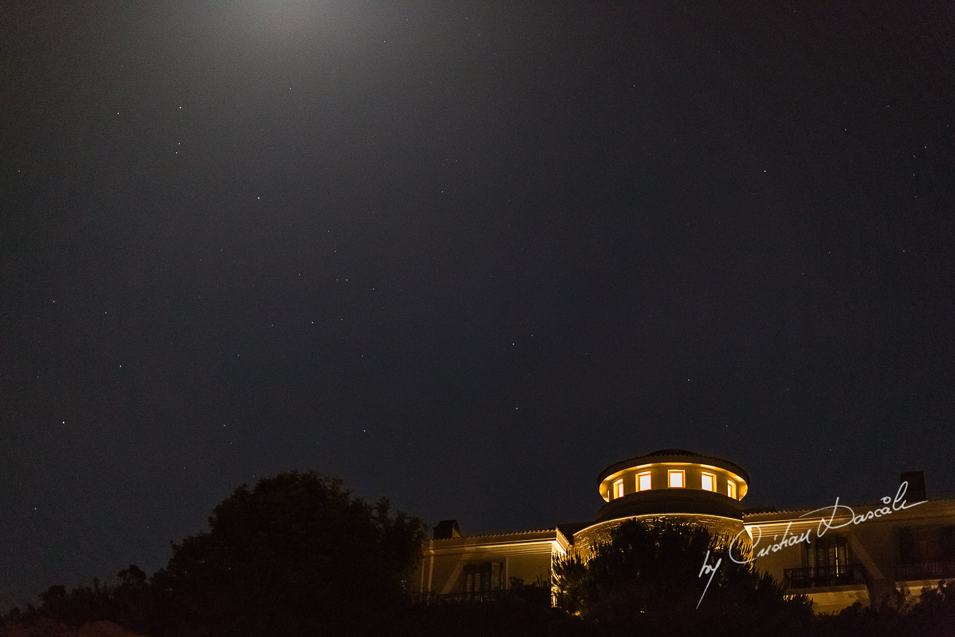 Stunning night photo at the beautiful Anassa Hotel photographed by Cyprus Photographer Cristian Dascalu.