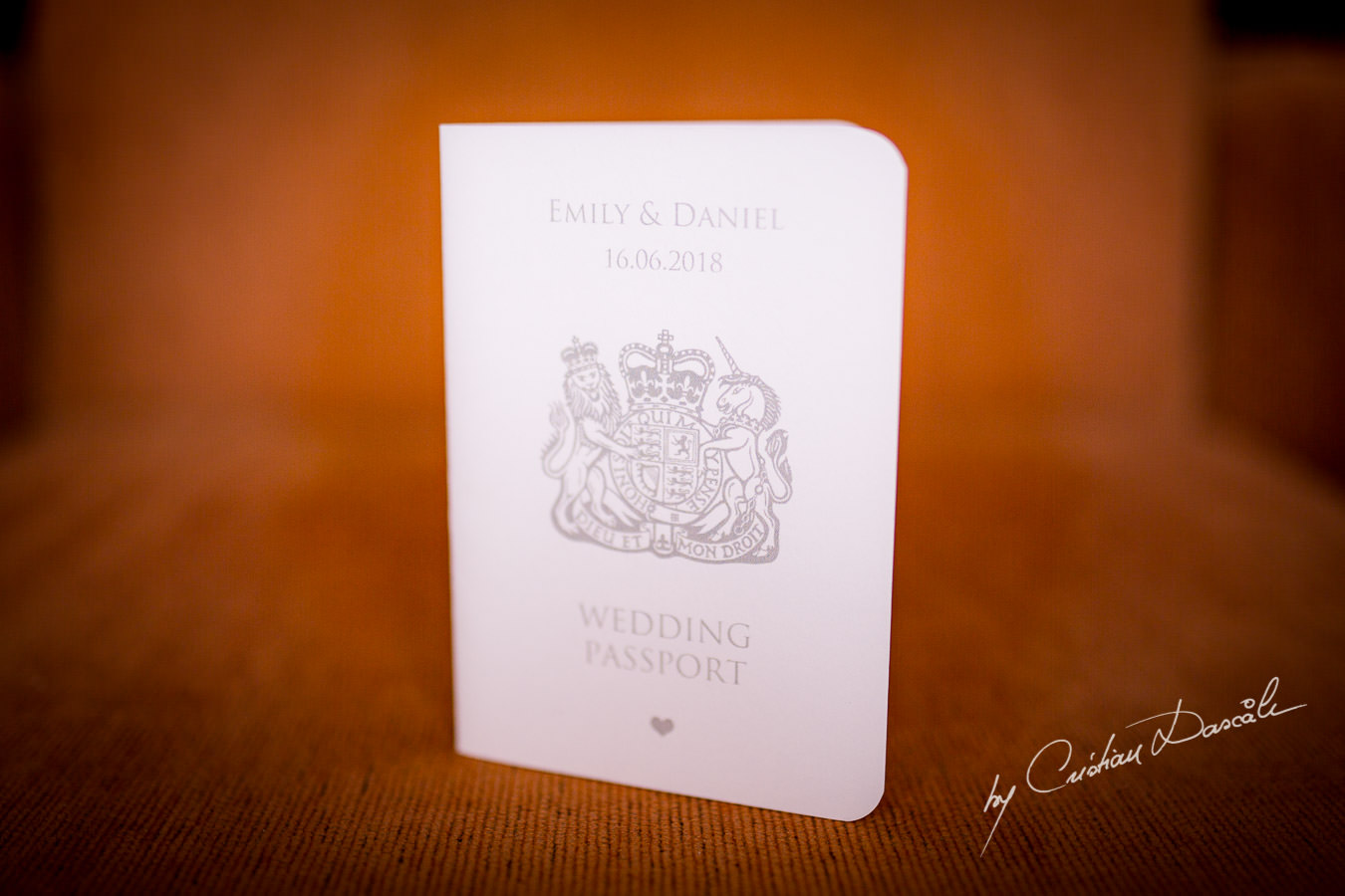 Wedding Passport at a Beautiful Wedding at Elias Beach Hotel captured by Cyprus Photographer Cristian Dascalu.