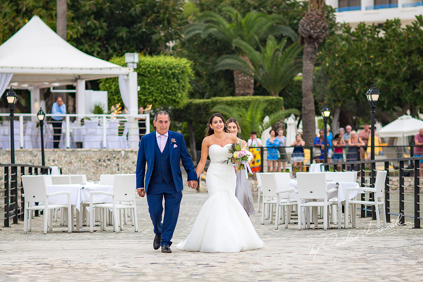 Wedding moments during a Beautiful Wedding at Elias Beach Hotel captured by Cyprus Photographer Cristian Dascalu.