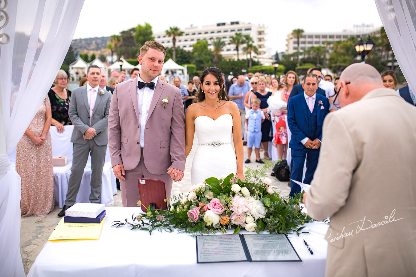 Wedding moments during a Beautiful Wedding at Elias Beach Hotel captured by Cyprus Photographer Cristian Dascalu.