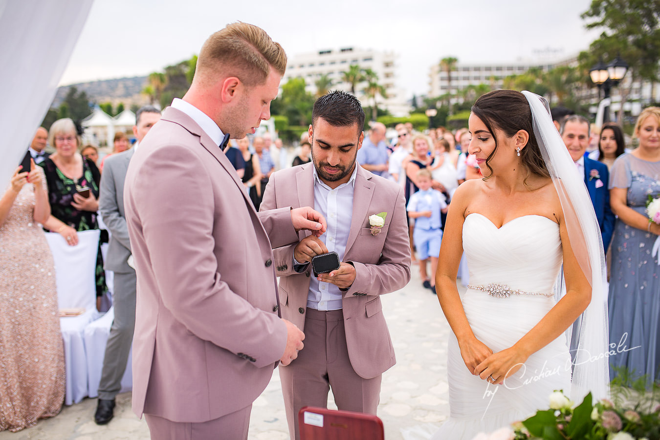 Wedding moments during a Beautiful Wedding at Elias Beach Hotel captured by Cyprus Photographer Cristian Dascalu.