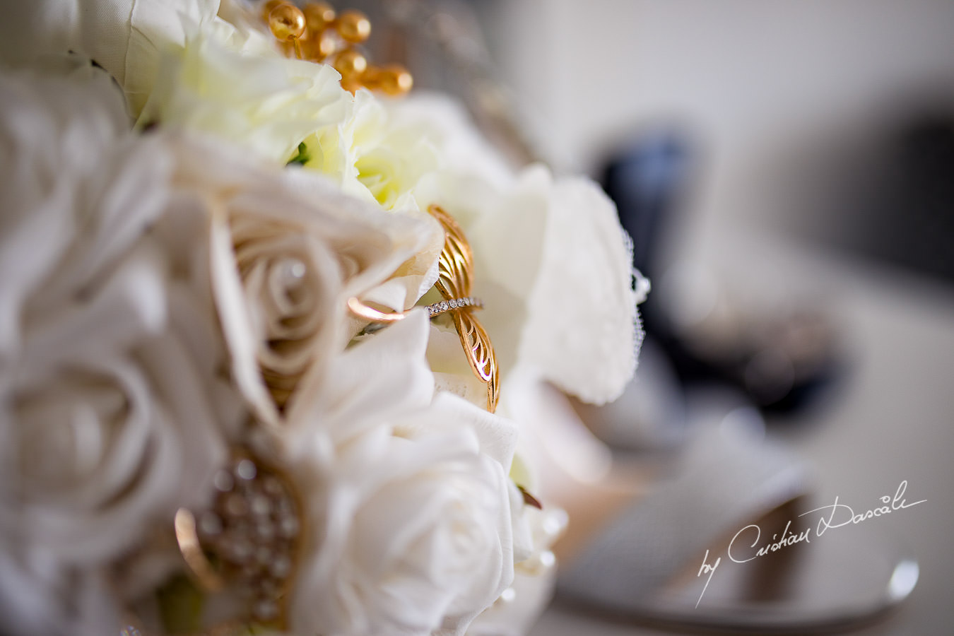 Bridal Bouquet captured during an Exquisite Wedding at Asterias Beach Hotel by Cyprus Photographer Cristian Dascalu.