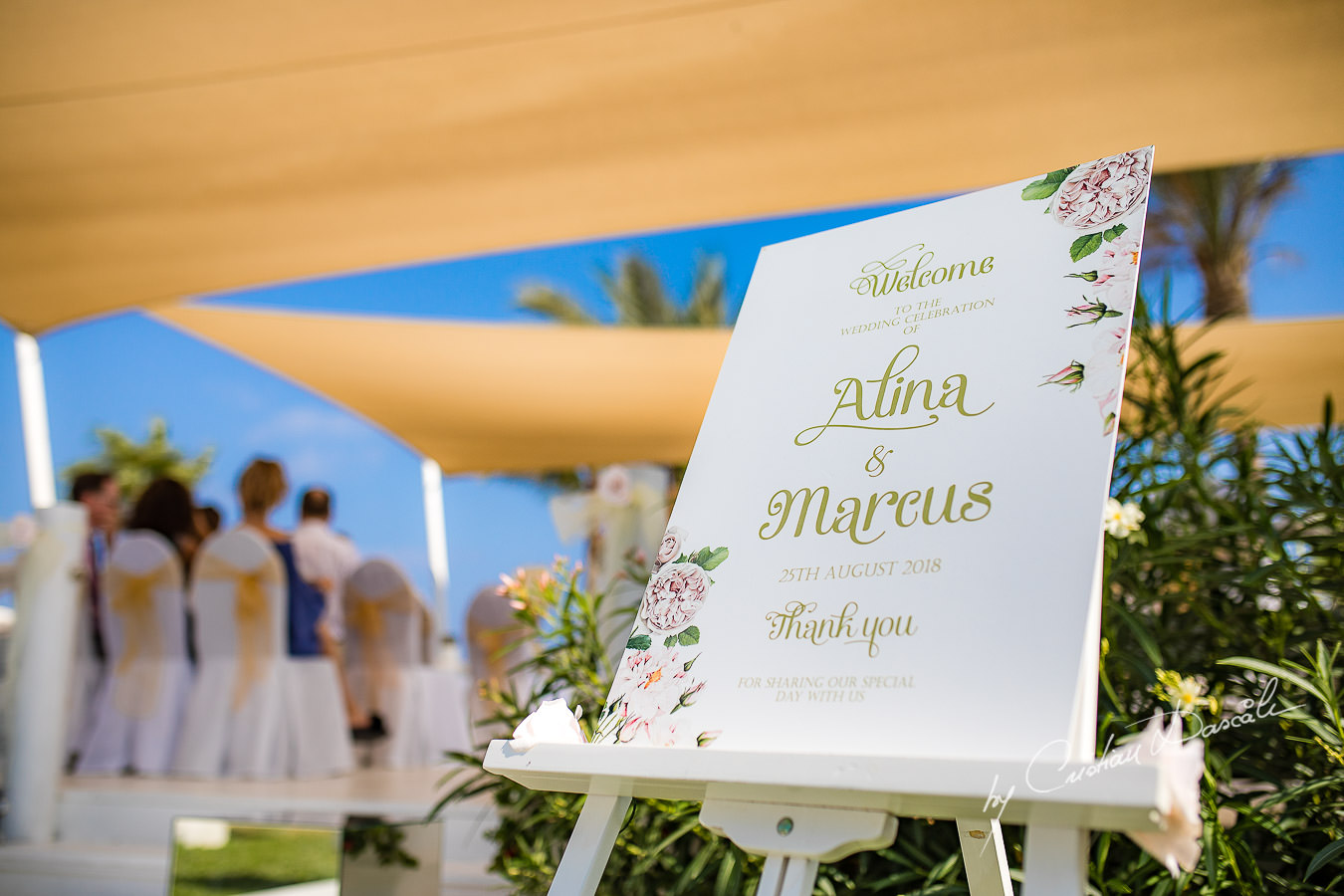 Wedding moments captured at an Exquisite Wedding at Asterias Beach Hotel. Photography by Cyprus Photographer Cristian Dascalu.