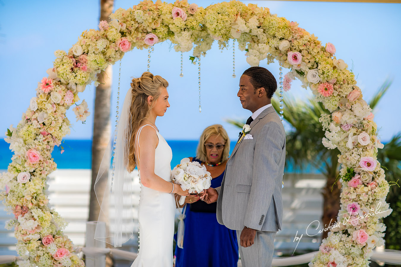 Wedding moments captured at an Exquisite Wedding at Asterias Beach Hotel. Photography by Cyprus Photographer Cristian Dascalu.