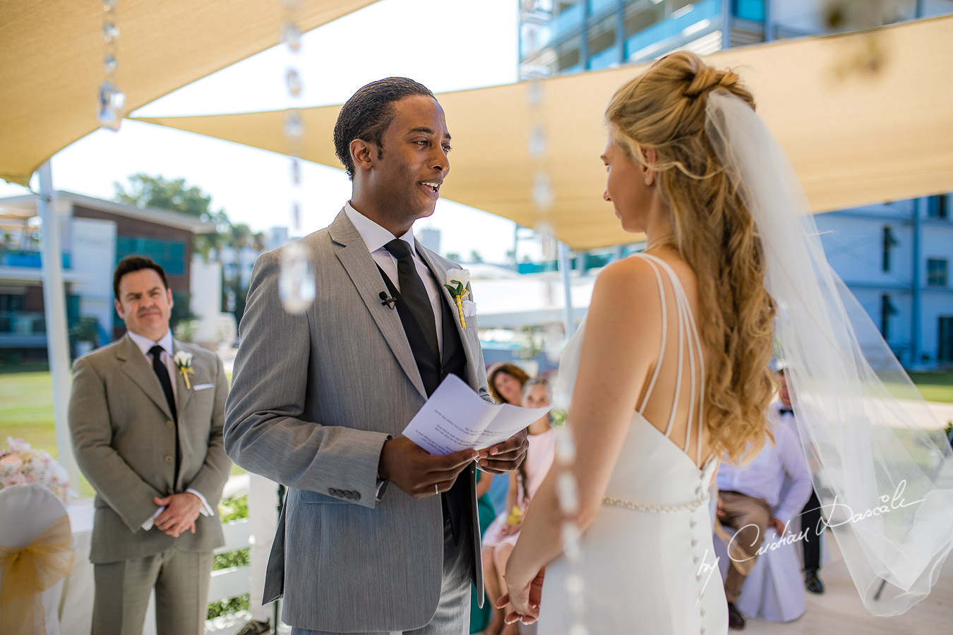 Wedding moments captured at an Exquisite Wedding at Asterias Beach Hotel. Photography by Cyprus Photographer Cristian Dascalu.