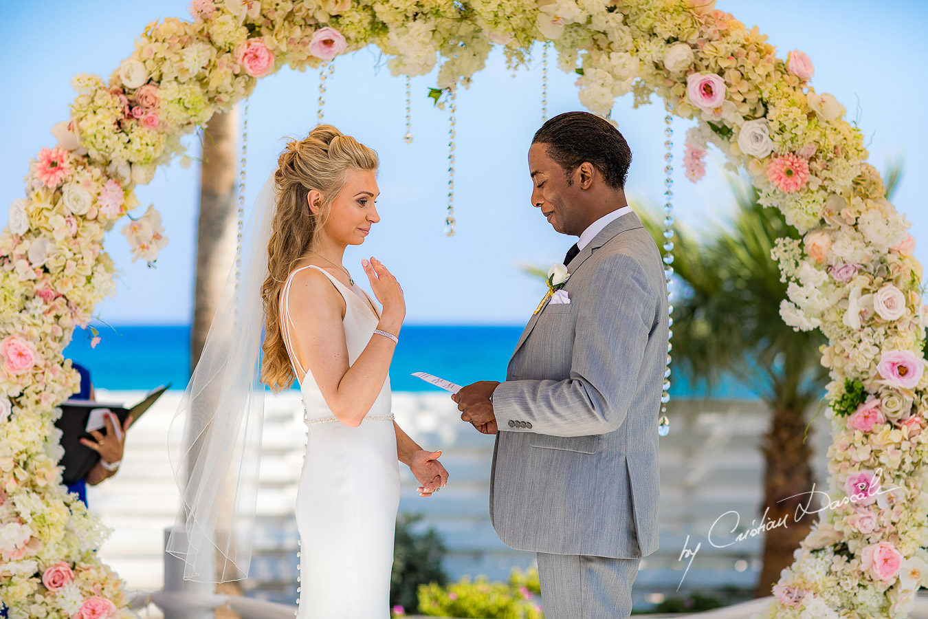 Wedding moments captured at an Exquisite Wedding at Asterias Beach Hotel. Photography by Cyprus Photographer Cristian Dascalu.