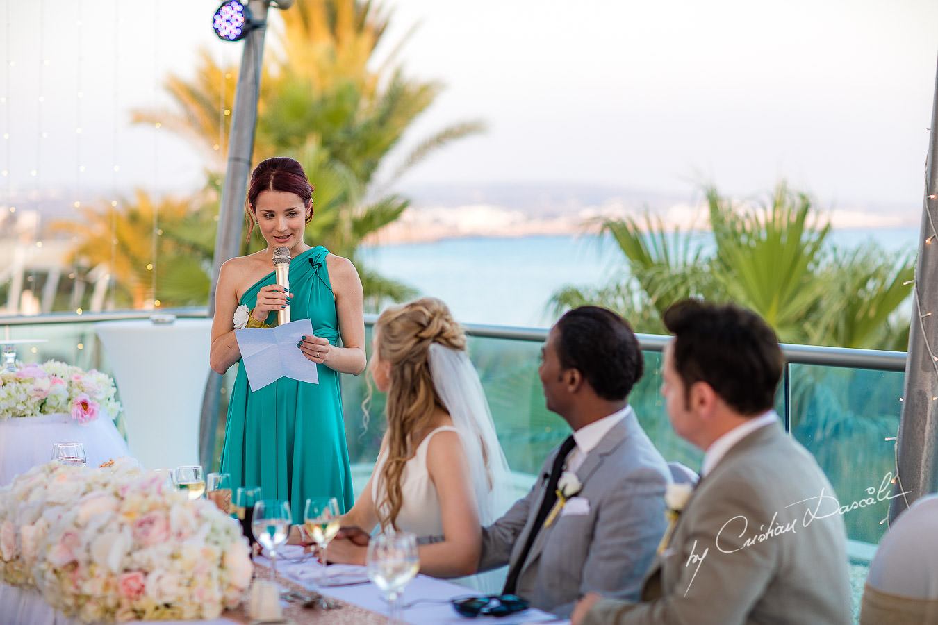 Wedding moments captured at an Exquisite Wedding at Asterias Beach Hotel. Photography by Cyprus Photographer Cristian Dascalu.