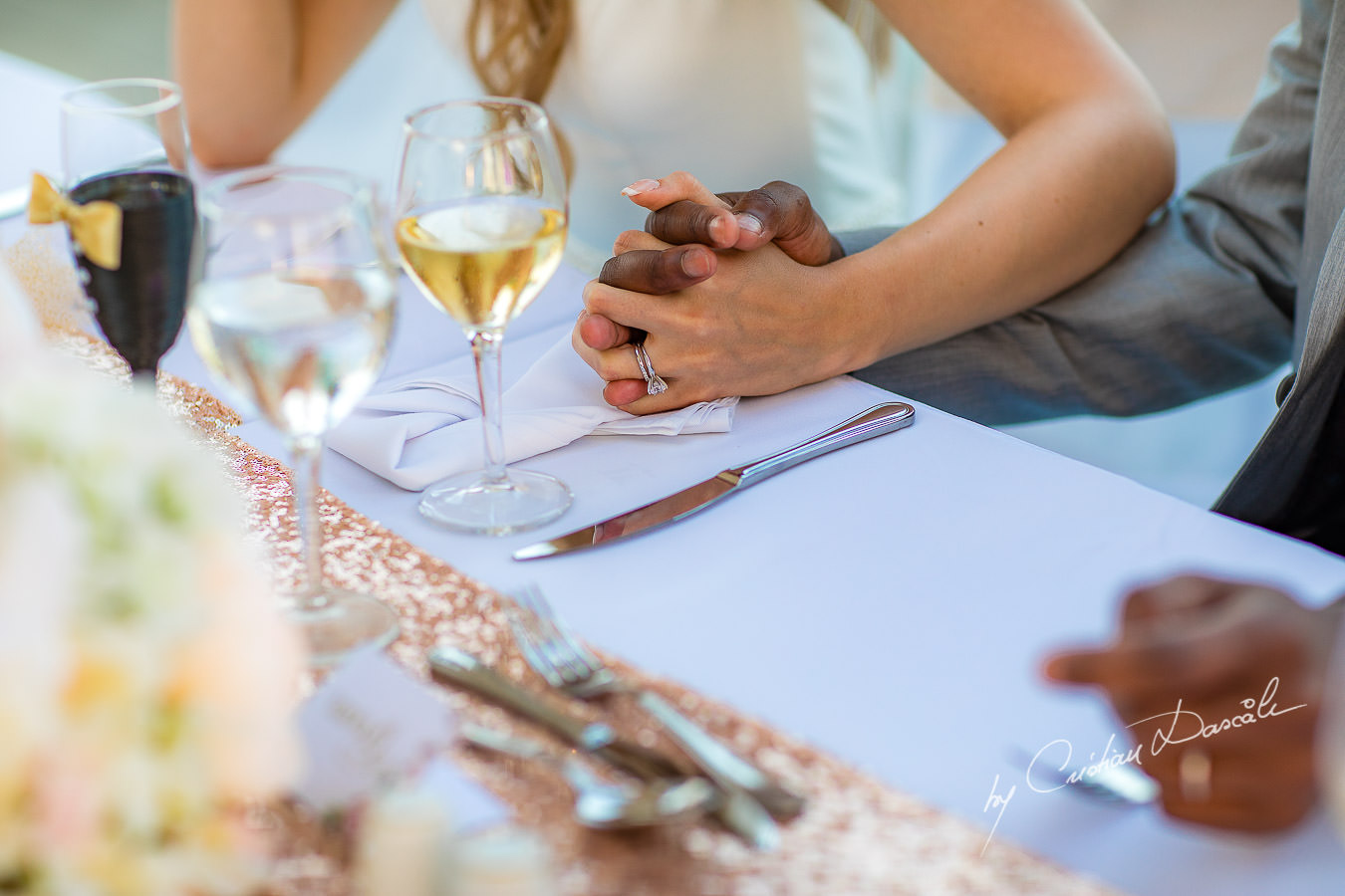 Wedding moments captured at an Exquisite Wedding at Asterias Beach Hotel. Photography by Cyprus Photographer Cristian Dascalu.