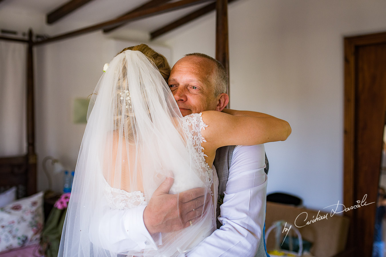 Genuine wedding moments captured at a Vasilias Nikoklis Inn Wedding in Paphos. Cyprus Wedding Photography by Cristian Dascalu.