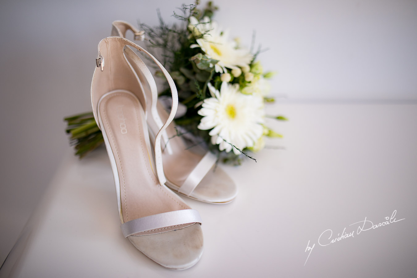 Bridal details photographed by Cyprus Photographer Cristian Dascalu during a beautiful wedding at Cap St. George in Paphos.