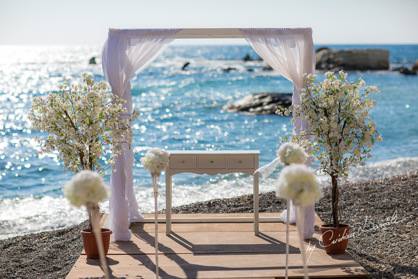 Wedding moments photographed by Cyprus Photographer Cristian Dascalu during a beautiful wedding at Cap St. George in Paphos.