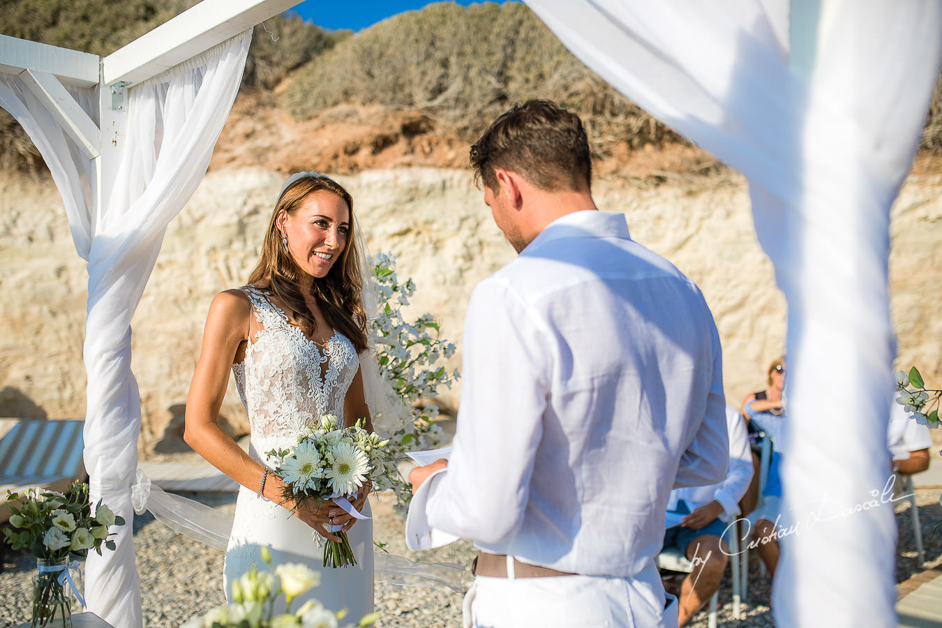 Wedding moments photographed by Cyprus Photographer Cristian Dascalu during a beautiful wedding at Cap St. George in Paphos.