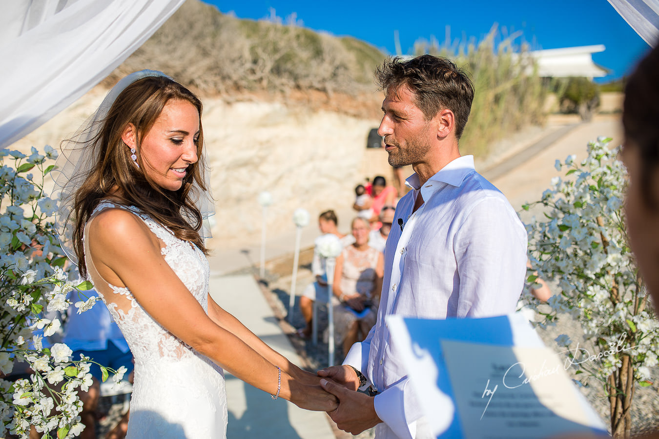 Wedding moments photographed by Cyprus Photographer Cristian Dascalu during a beautiful wedding at Cap St. George in Paphos.