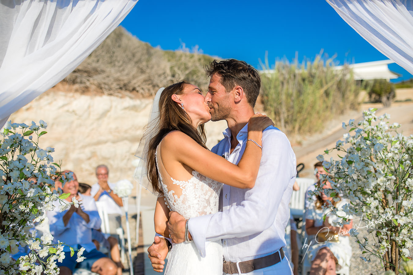 Wedding moments photographed by Cyprus Photographer Cristian Dascalu during a beautiful wedding at Cap St. George in Paphos.