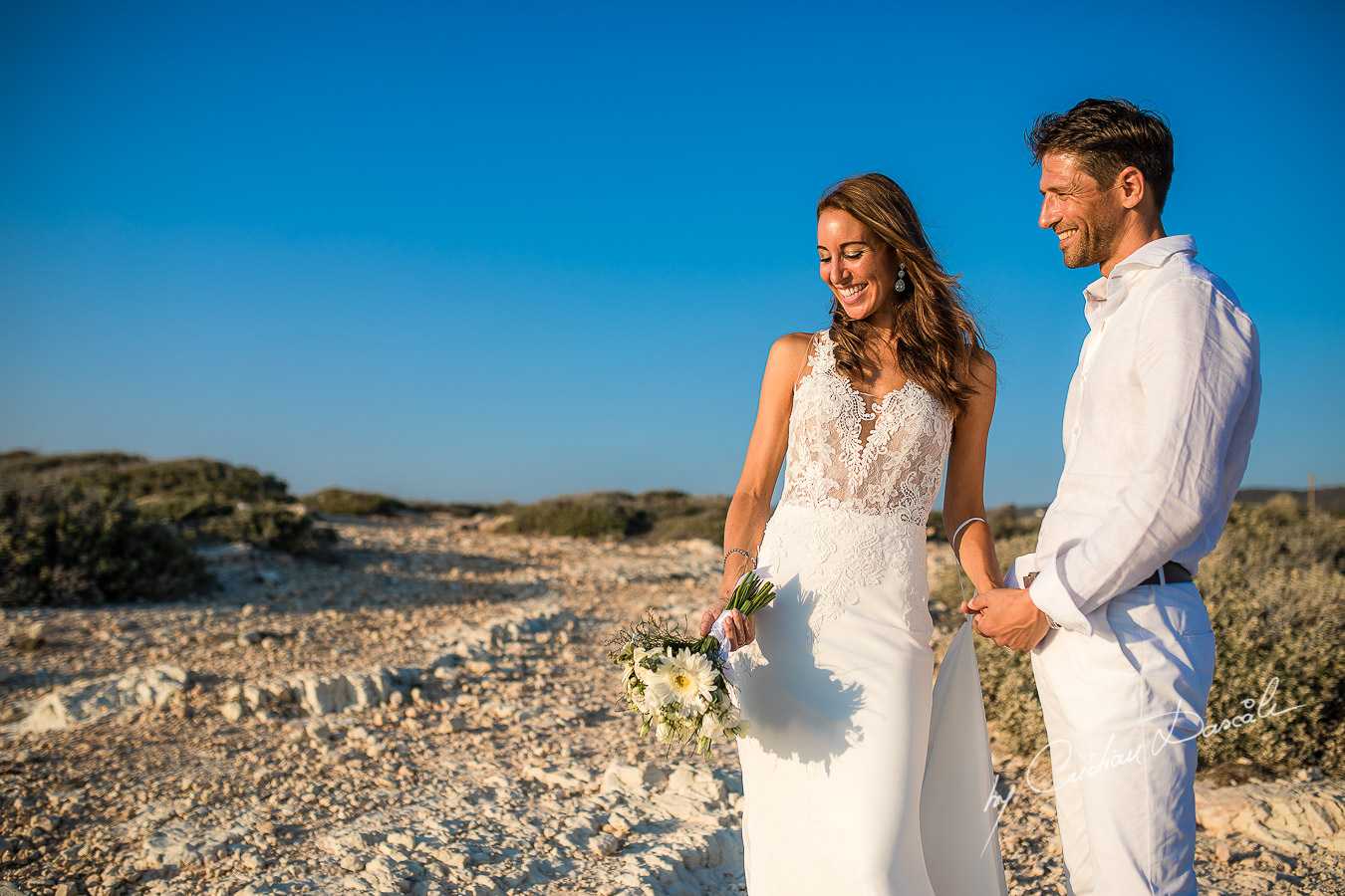 After wedding photoshoot captured by Cyprus Photographer Cristian Dascalu during a beautiful wedding at Cap St. George in Paphos.