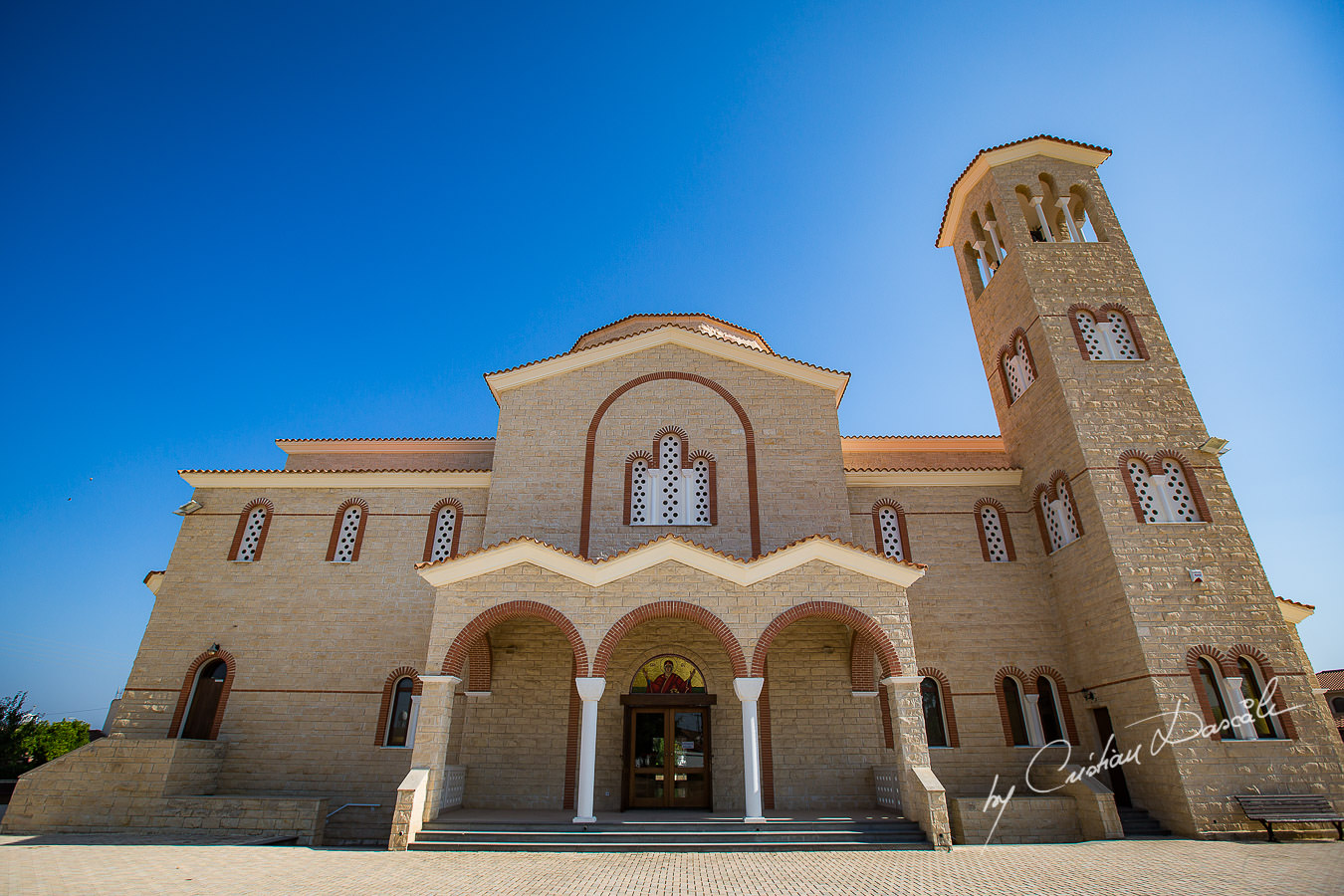 The church, moments captured by Cyprus Wedding Photographer Cristian Dascalu at a beautiful wedding in Larnaka, Cyprus.