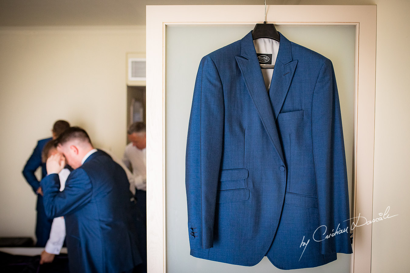 Groom`s suit captured during an Elegant Minthis Hills Wedding, in Paphos, Cyprus.