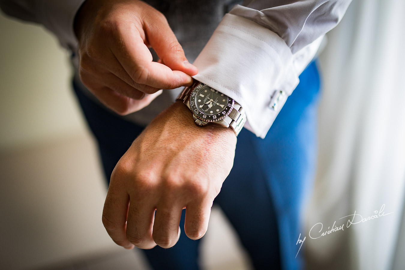 Groom`s watch captured during an Elegant Minthis Hills Wedding, in Paphos, Cyprus.