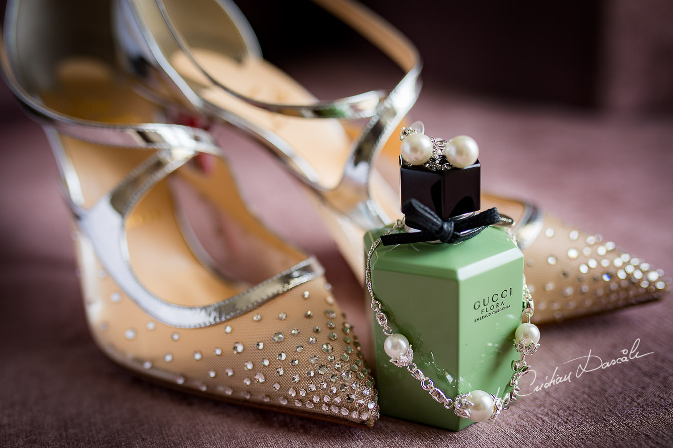 Wedding Shoes and Jewellery, captured during an Elegant Minthis Hills Wedding, in Paphos, Cyprus.