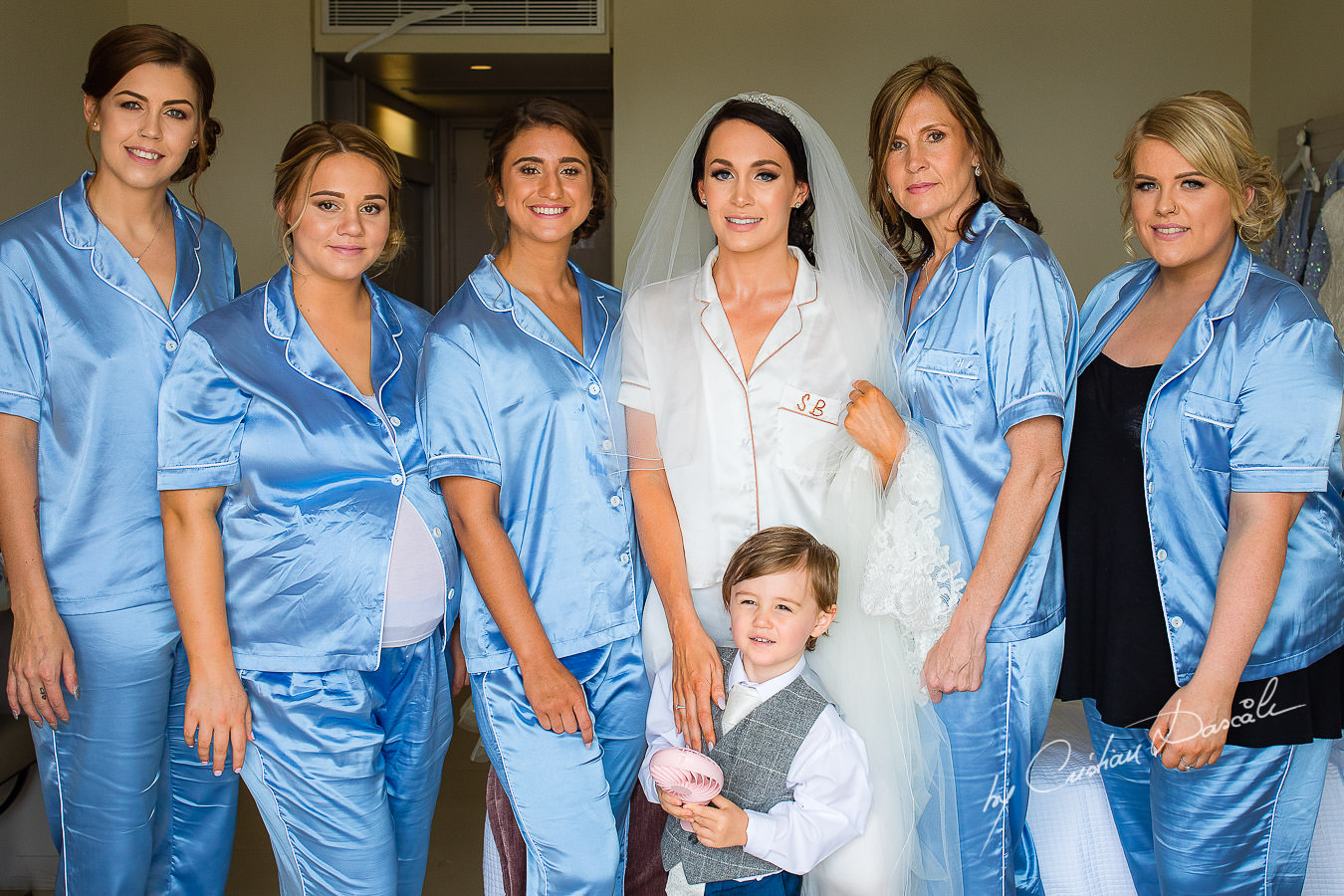 Bride and Bridal Party, moment captured during an Elegant Minthis Hills Wedding, in Paphos, Cyprus.